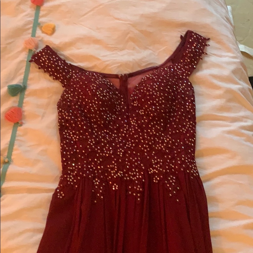Maroon Prom Dress